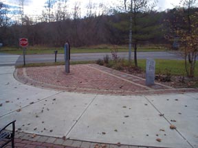 Image of trailhead at Cass Park in Ithaca, NY